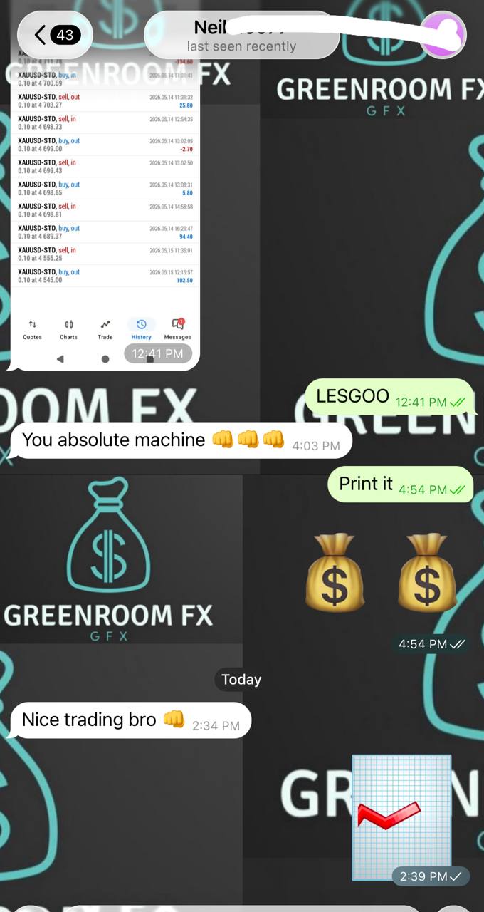 Message shared by Joe: Nice trading bro 👊