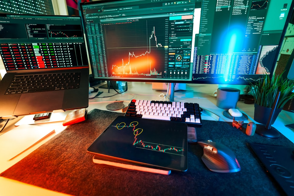 Stock image of a market-analysis workspace